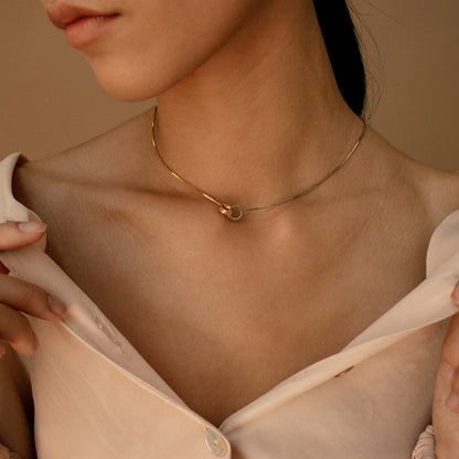 Eternal Bond Interlocking Circles Necklace