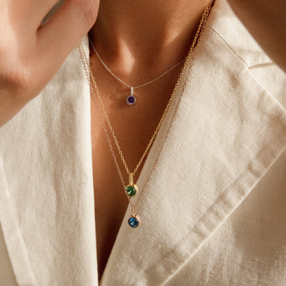 Birthstone Gemstone Necklace