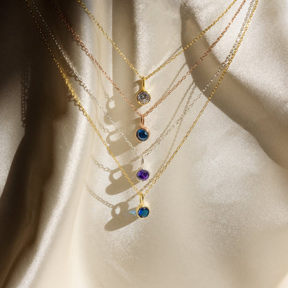 Birthstone Gemstone Necklace