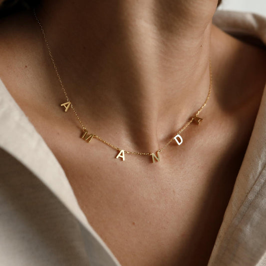 Personalized Letter Name Necklace