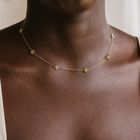 Daisy Pearl Necklace