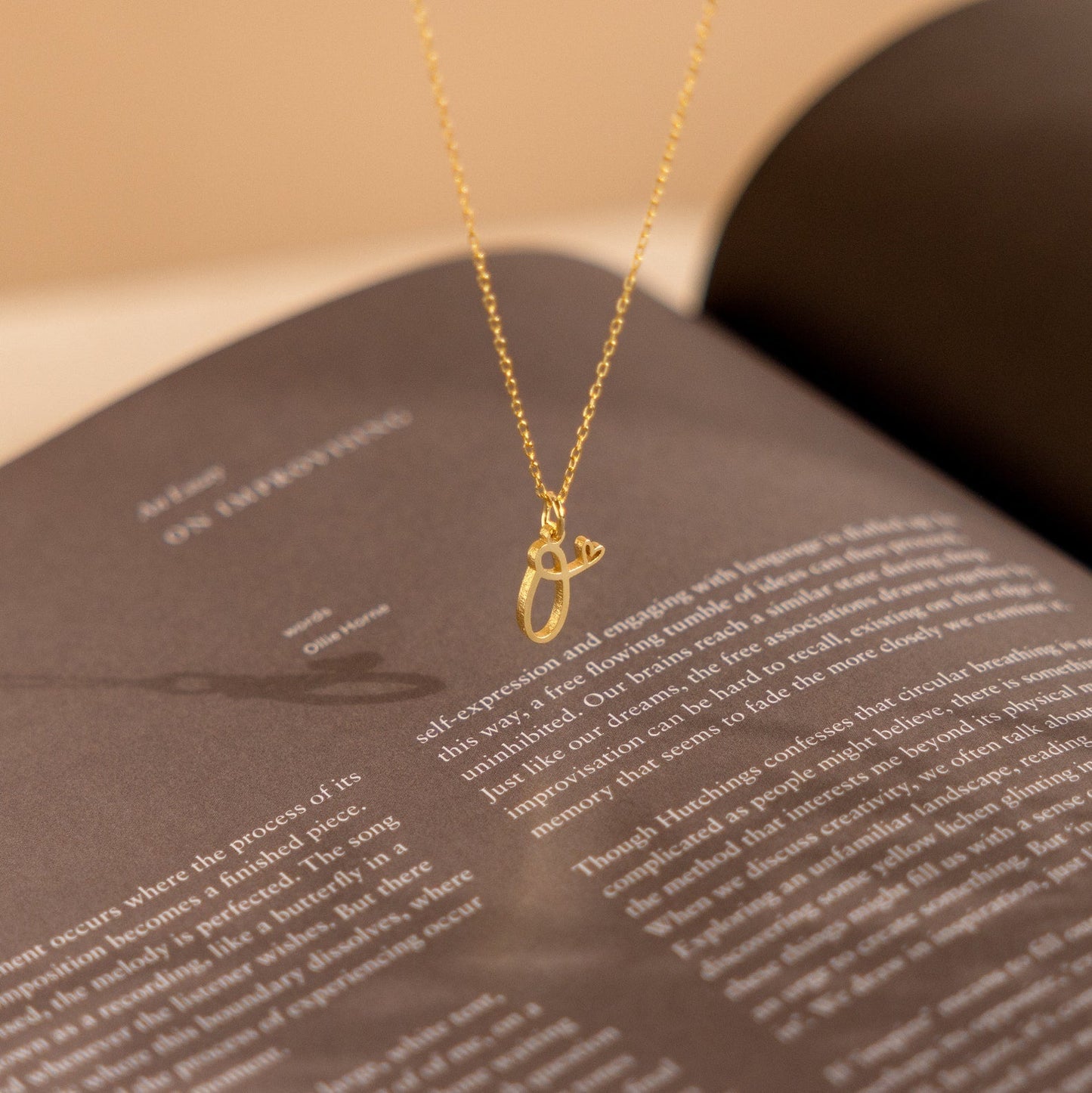 Personalized Heart Letter Necklace