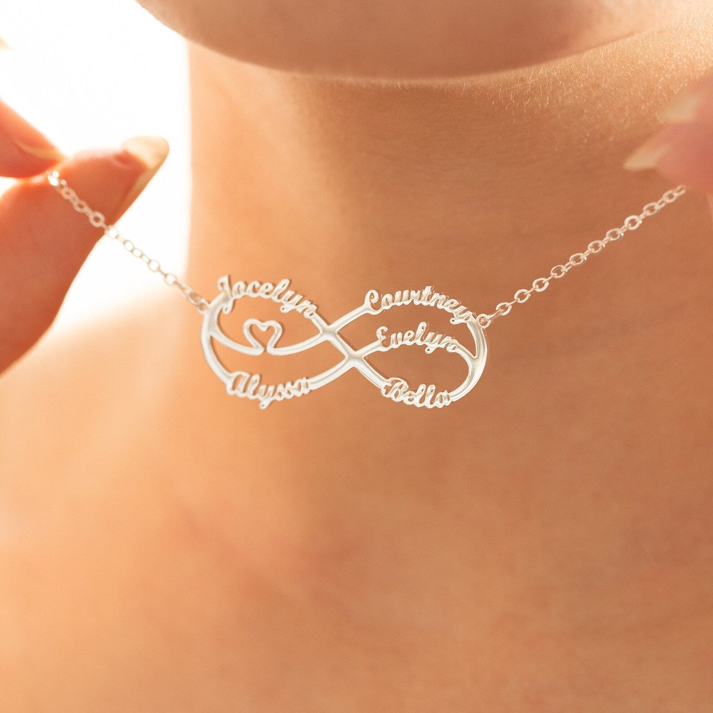 Personalized Infinity Necklace