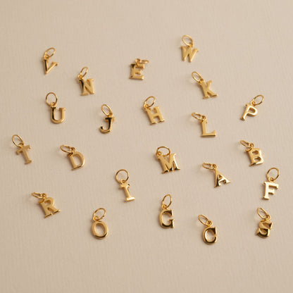 Sabrina Gold Custom Letter Pendant Necklace