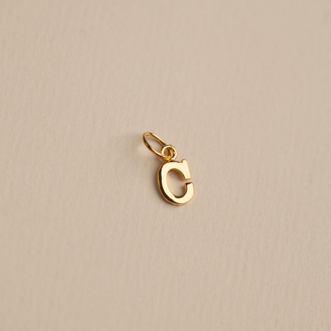 Sabrina Gold Custom Letter Pendant Necklace
