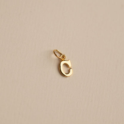 Sabrina Gold Custom Letter Pendant Necklace