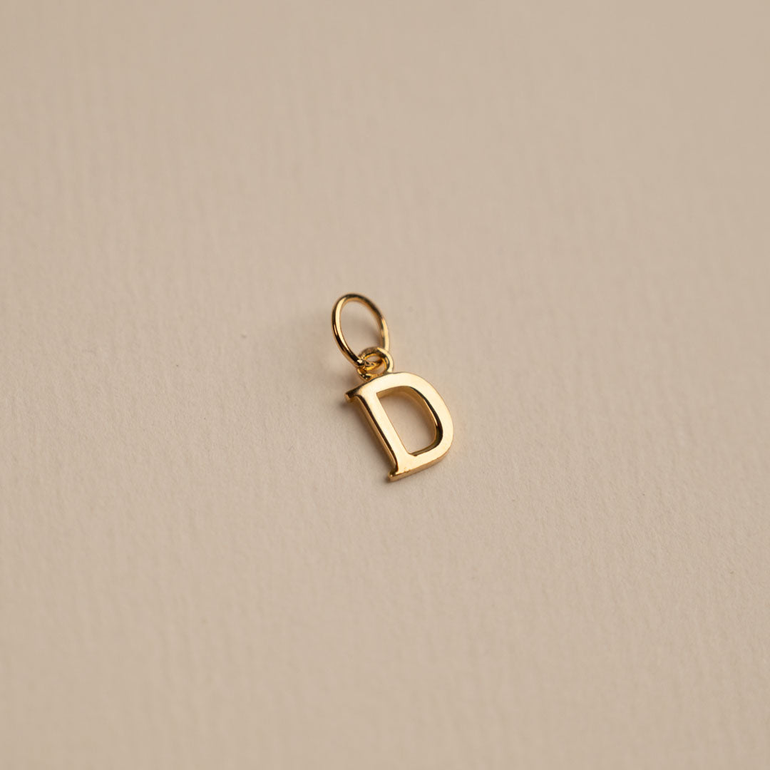 Sabrina Gold Custom Letter Pendant Necklace