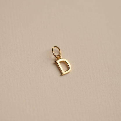 Sabrina Gold Custom Letter Pendant Necklace