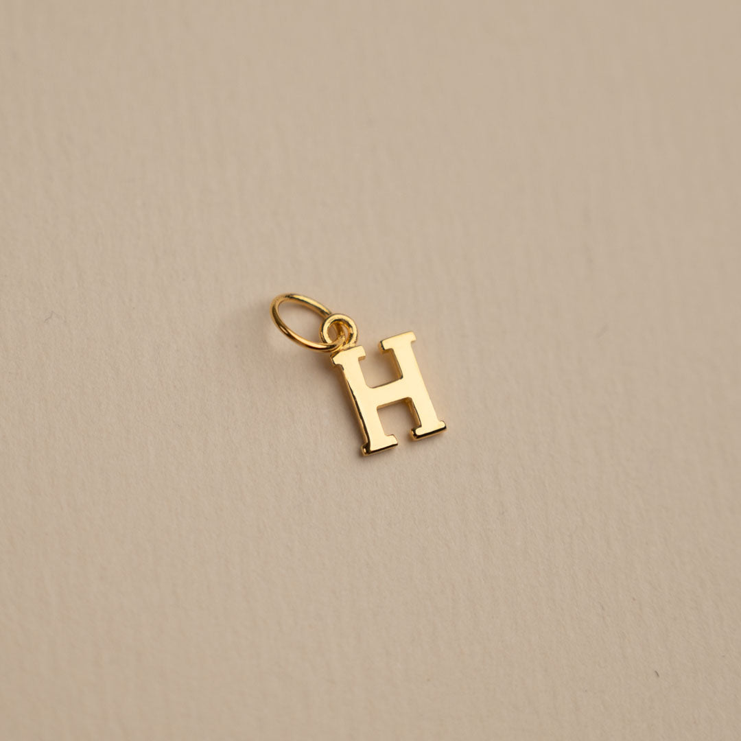 Sabrina Gold Custom Letter Pendant Necklace