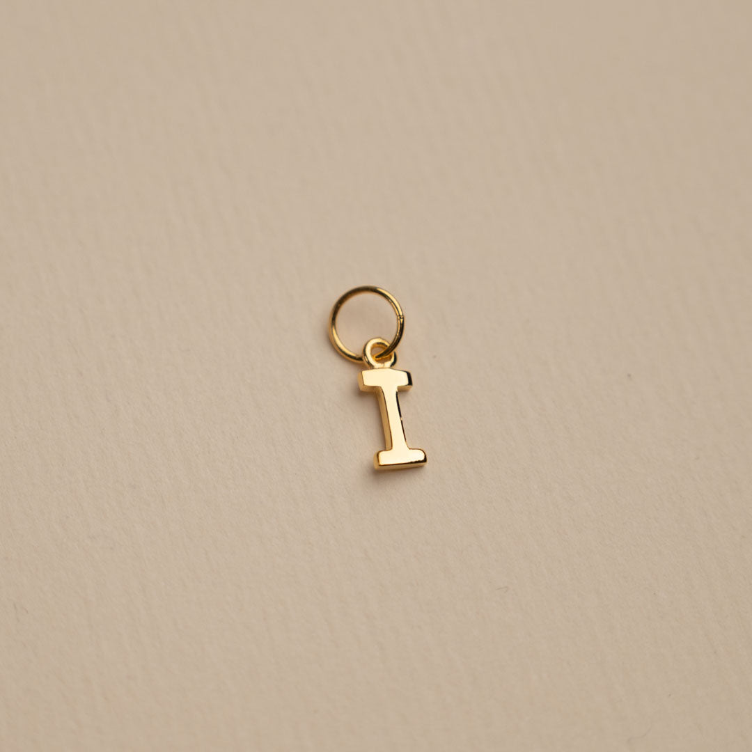 Sabrina Gold Custom Letter Pendant Necklace