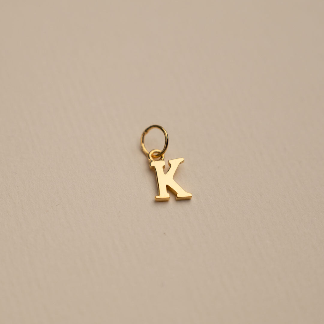 Sabrina Gold Custom Letter Pendant Necklace