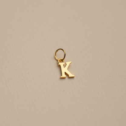 Sabrina Gold Custom Letter Pendant Necklace