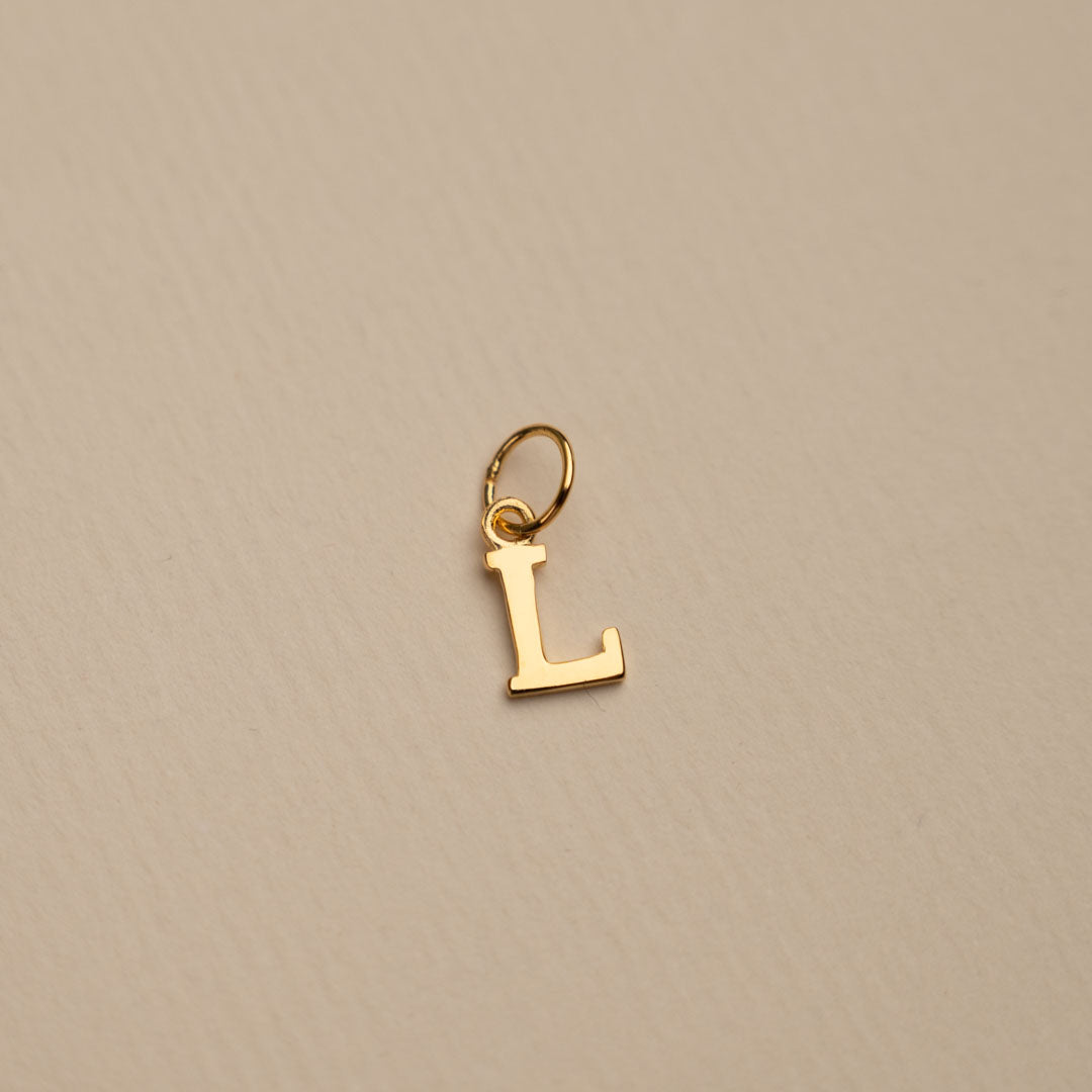 Sabrina Gold Custom Letter Pendant Necklace