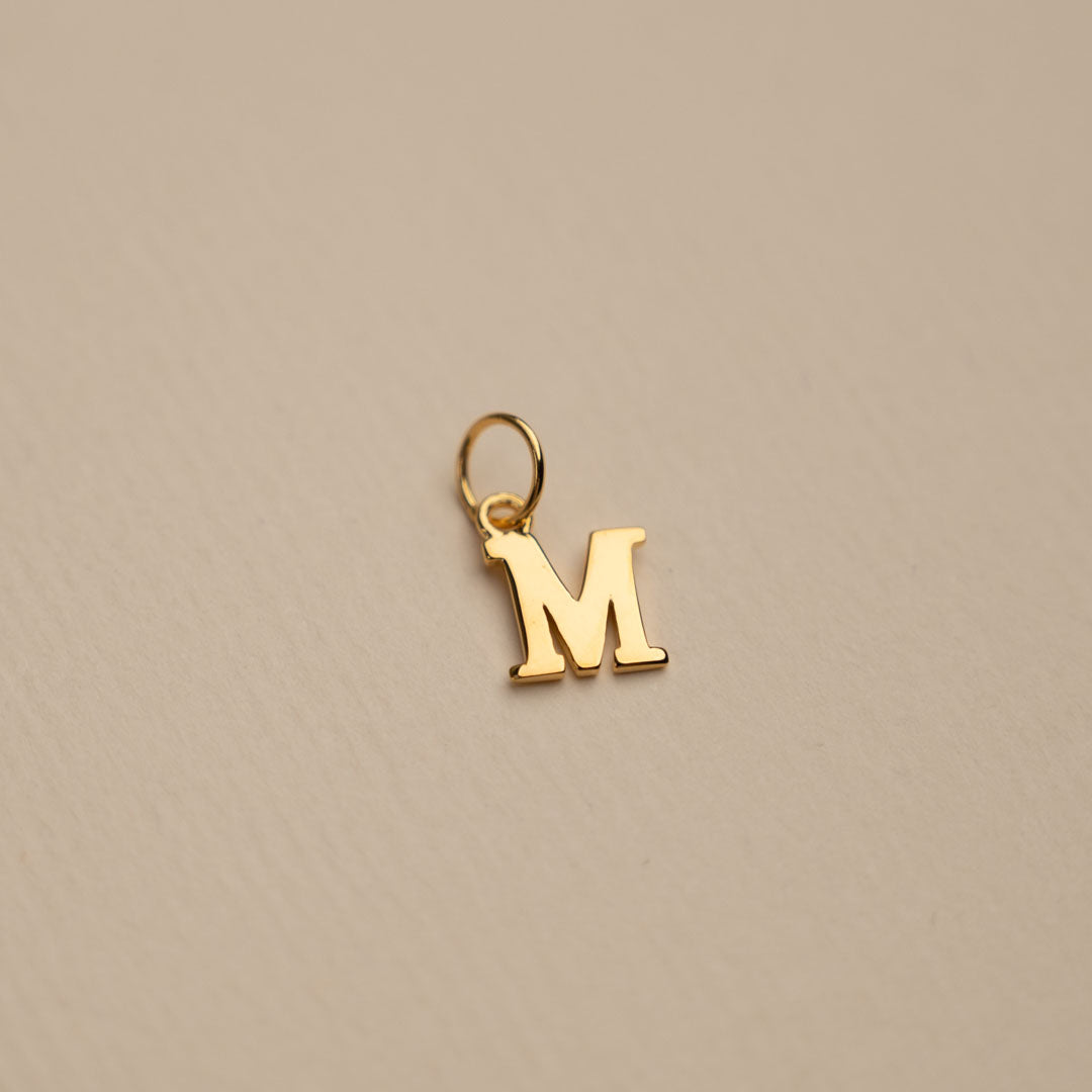 Sabrina Gold Custom Letter Pendant Necklace