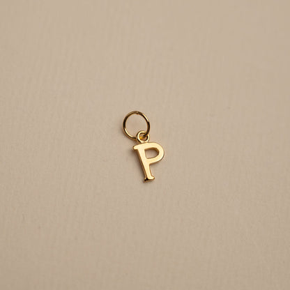 Sabrina Gold Custom Letter Pendant Necklace