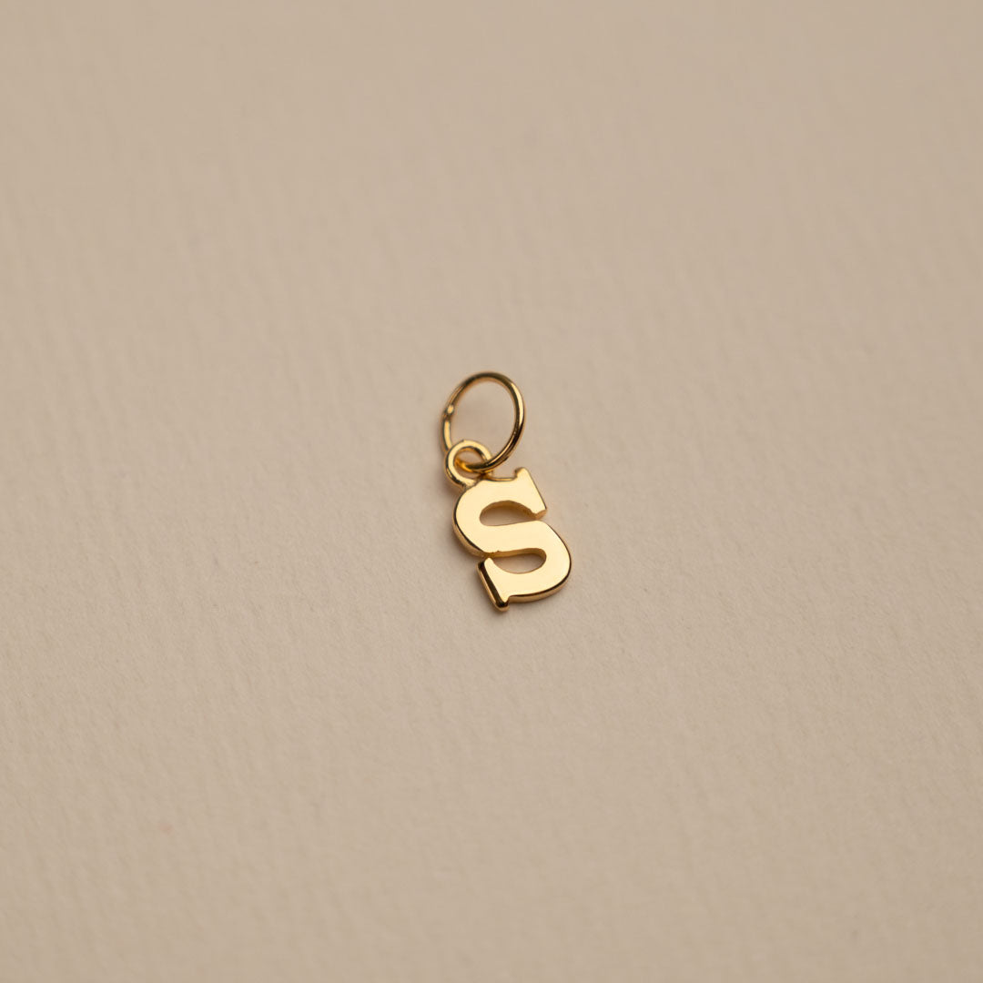Sabrina Gold Custom Letter Pendant Necklace