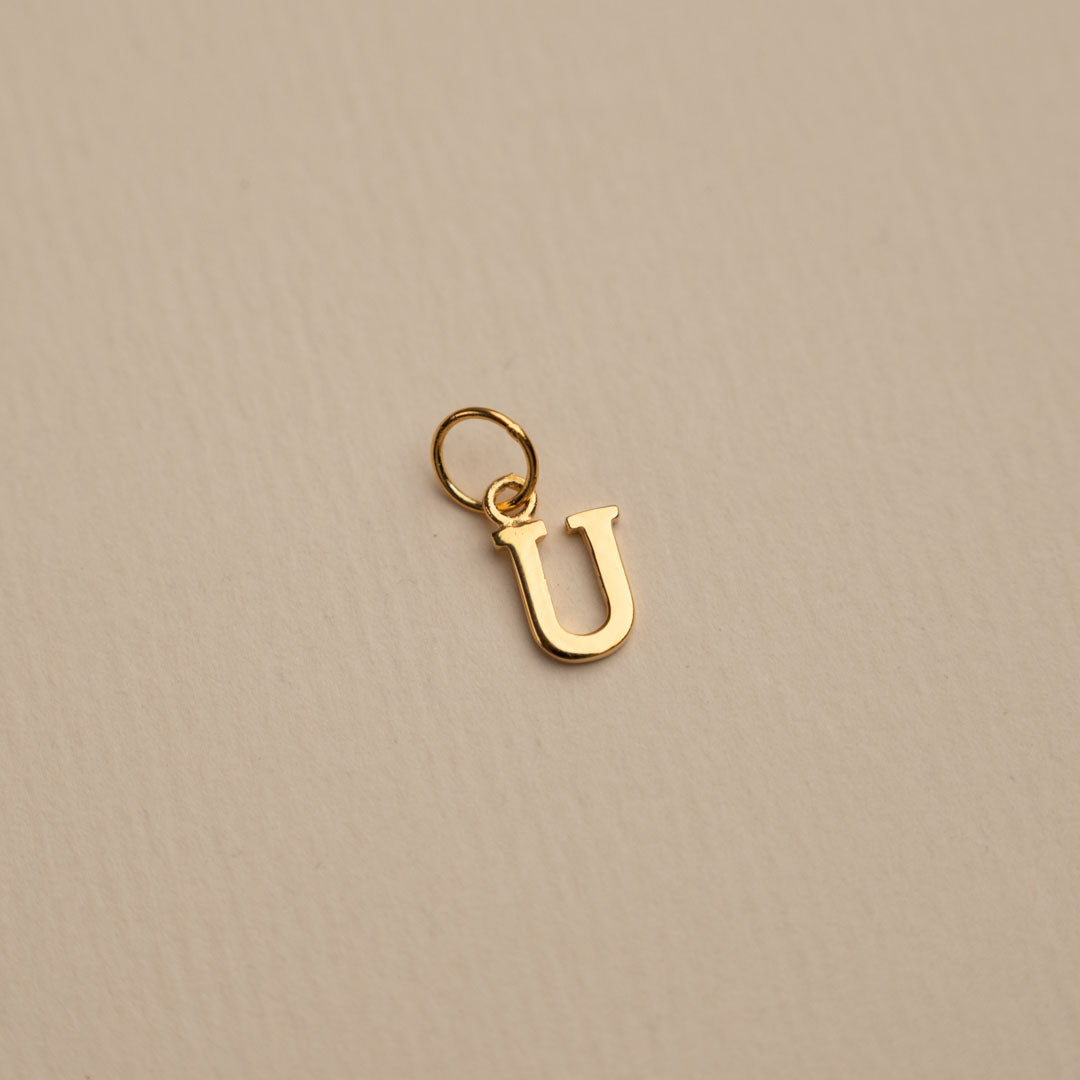 Sabrina Gold Custom Letter Pendant Necklace