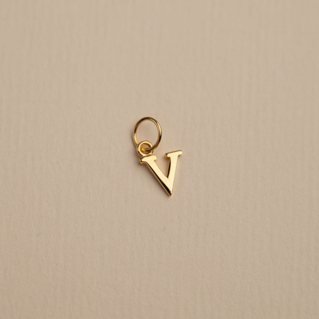 Sabrina Gold Custom Letter Pendant Necklace