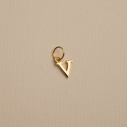 Sabrina Gold Custom Letter Pendant Necklace