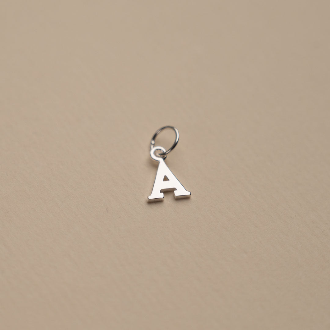 Elegant Nadia Silver Letter Pendant Necklace