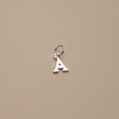 Elegant Nadia Silver Letter Pendant Necklace