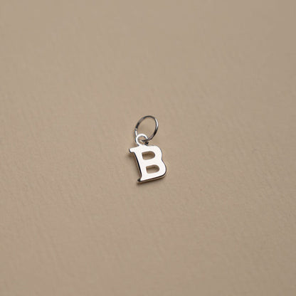 Elegant Nadia Silver Letter Pendant Necklace