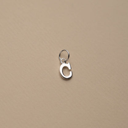 Elegant Nadia Silver Letter Pendant Necklace