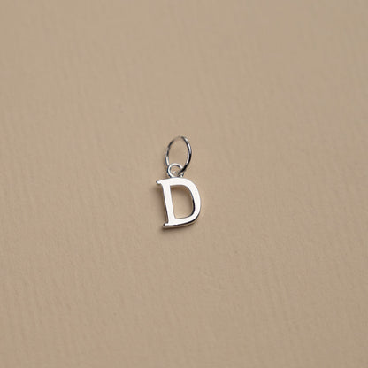 Elegant Nadia Silver Letter Pendant Necklace