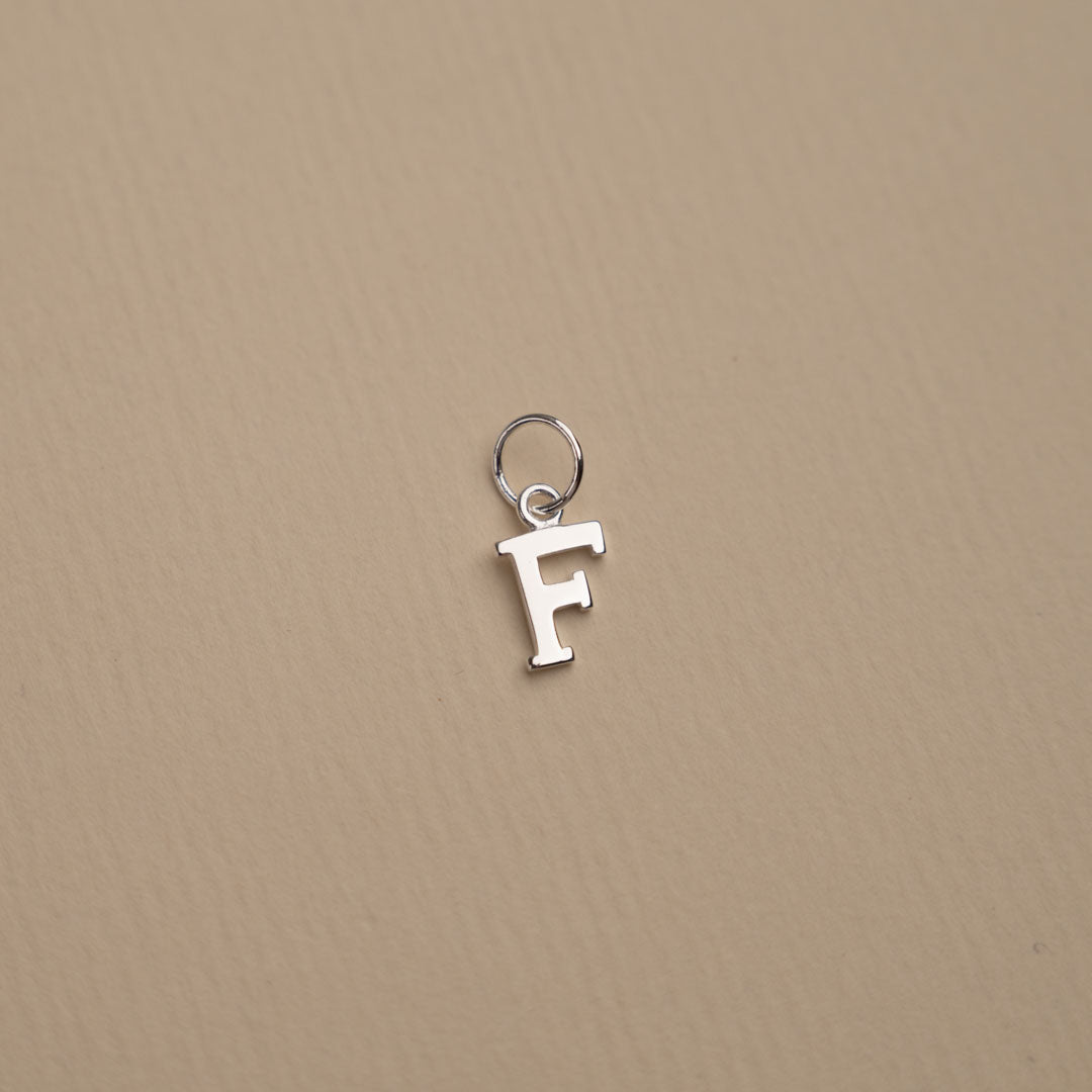 Elegant Nadia Silver Letter Pendant Necklace