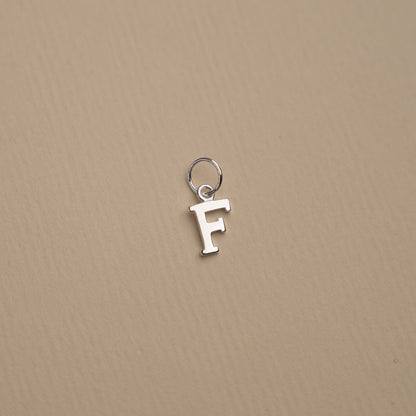 Elegant Nadia Silver Letter Pendant Necklace