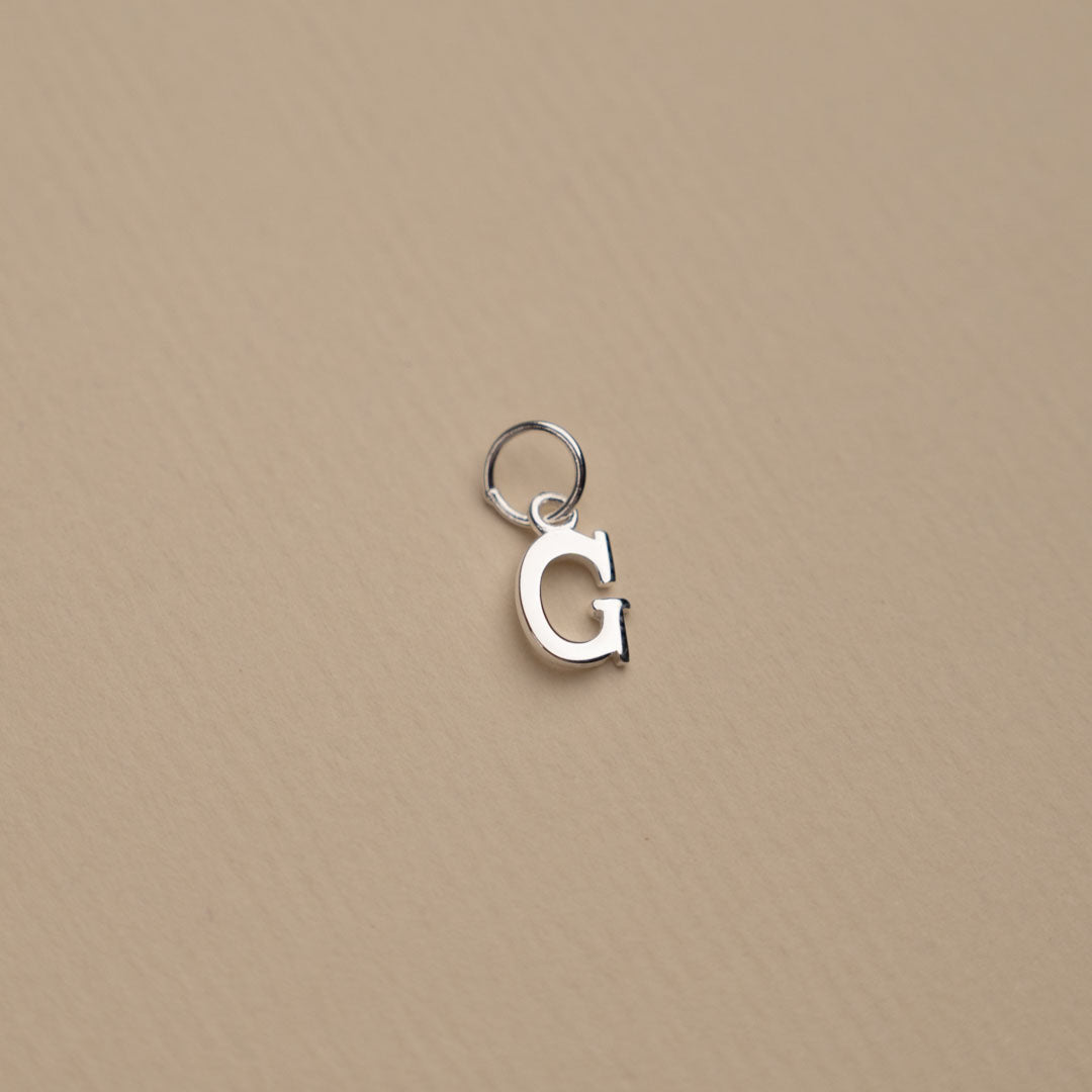 Elegant Nadia Silver Letter Pendant Necklace