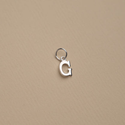 Elegant Nadia Silver Letter Pendant Necklace