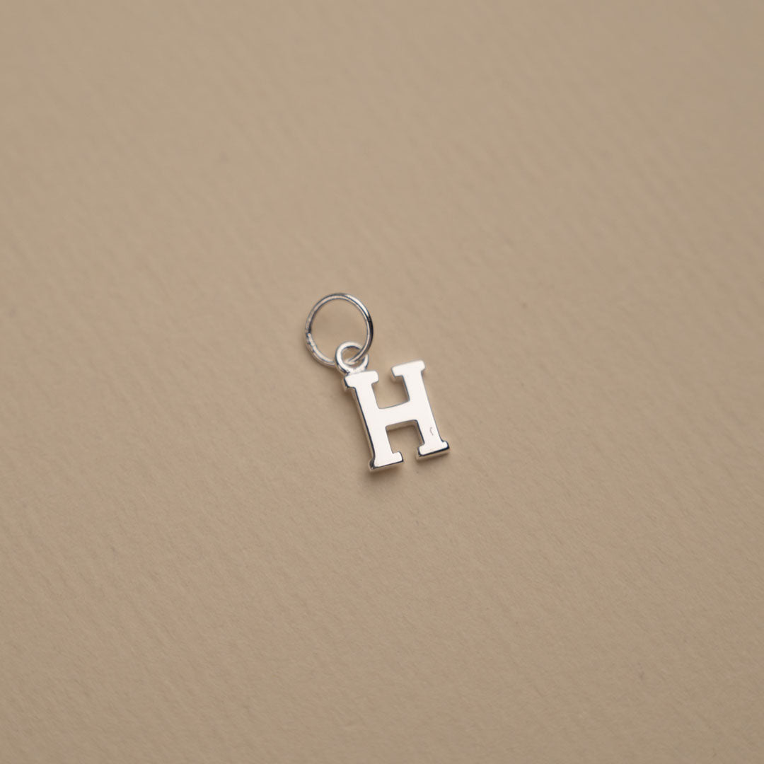 Elegant Nadia Silver Letter Pendant Necklace