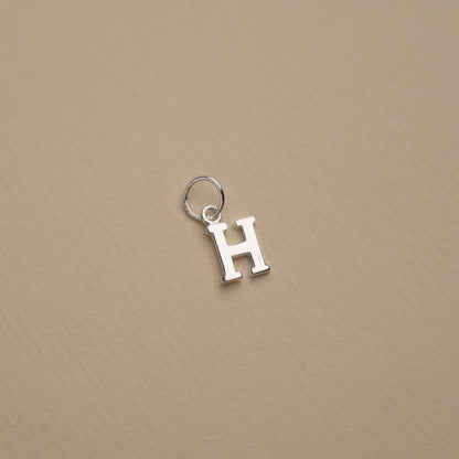 Elegant Nadia Silver Letter Pendant Necklace