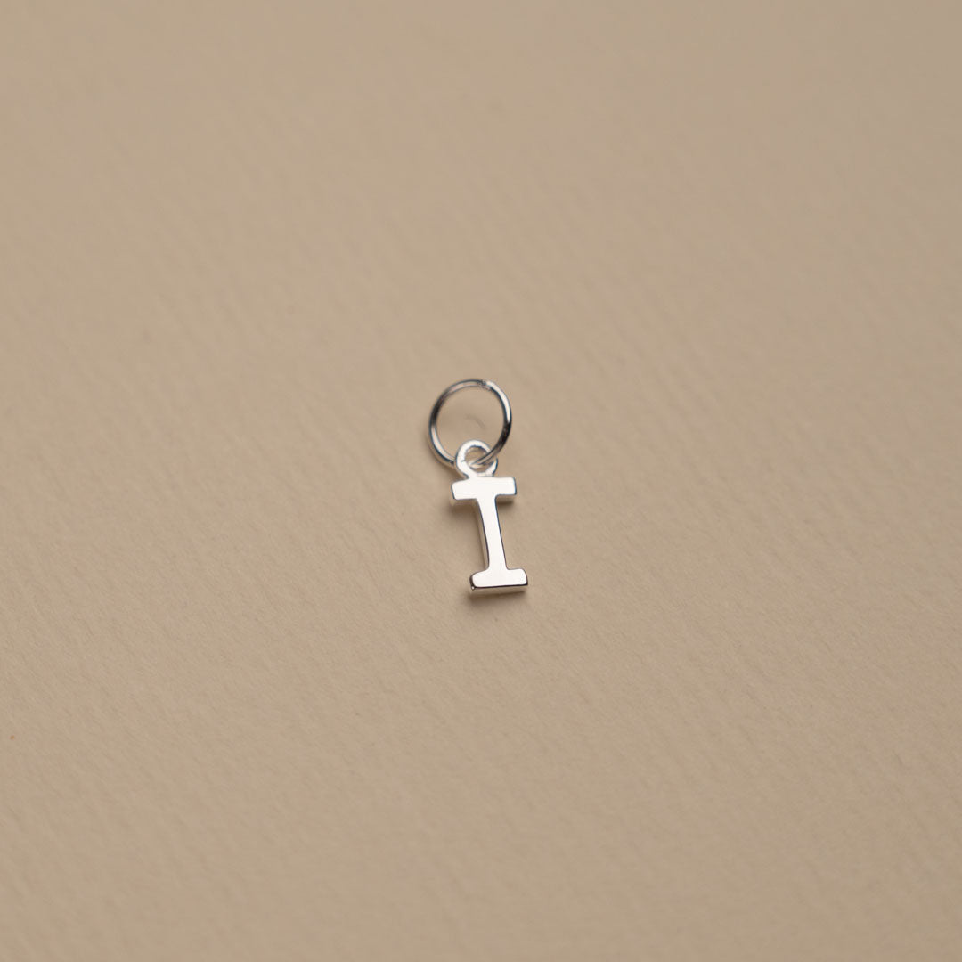 Elegant Nadia Silver Letter Pendant Necklace
