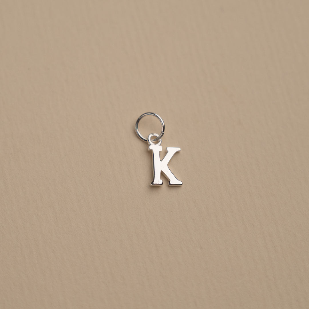 Elegant Nadia Silver Letter Pendant Necklace