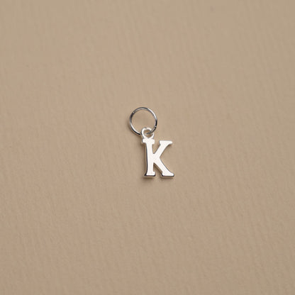 Elegant Nadia Silver Letter Pendant Necklace