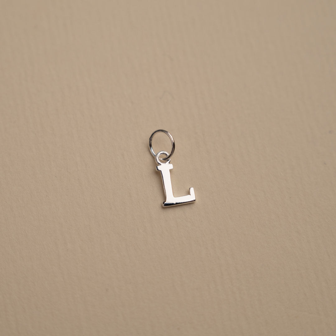 Elegant Nadia Silver Letter Pendant Necklace