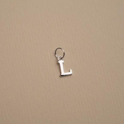 Elegant Nadia Silver Letter Pendant Necklace