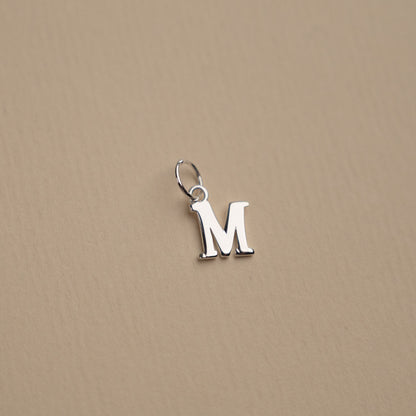 Elegant Nadia Silver Letter Pendant Necklace