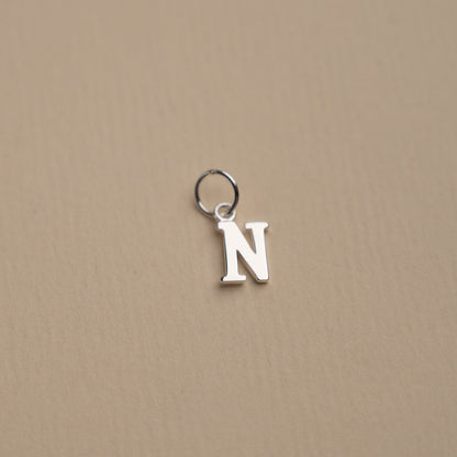 Elegant Nadia Silver Letter Pendant Necklace