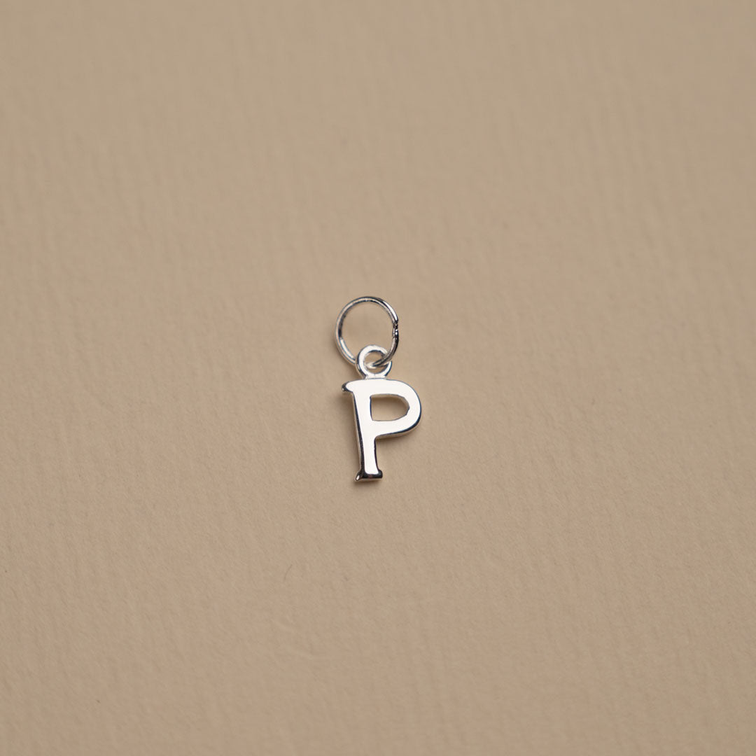 Elegant Nadia Silver Letter Pendant Necklace