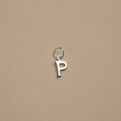 Elegant Nadia Silver Letter Pendant Necklace