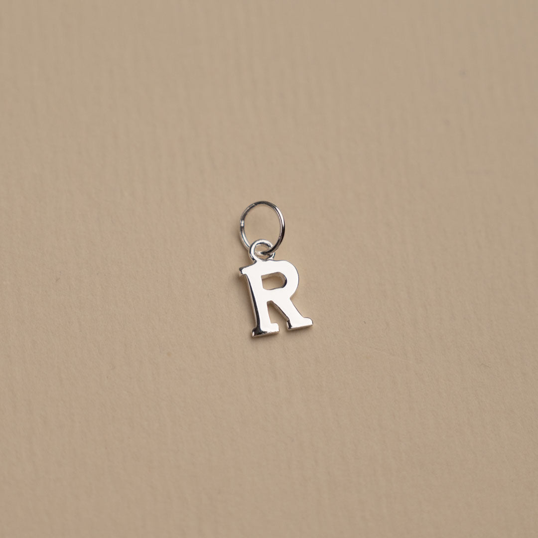 Elegant Nadia Silver Letter Pendant Necklace