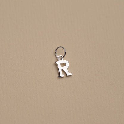 Elegant Nadia Silver Letter Pendant Necklace