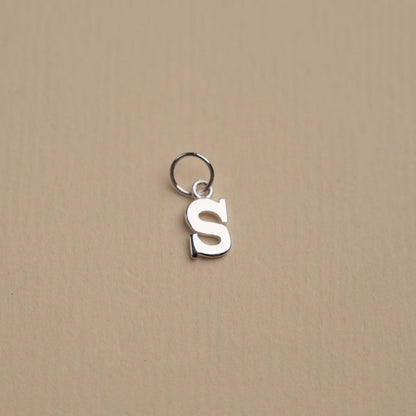 Elegant Nadia Silver Letter Pendant Necklace