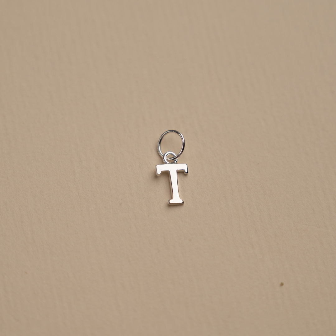 Elegant Nadia Silver Letter Pendant Necklace