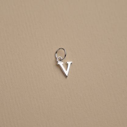 Elegant Nadia Silver Letter Pendant Necklace
