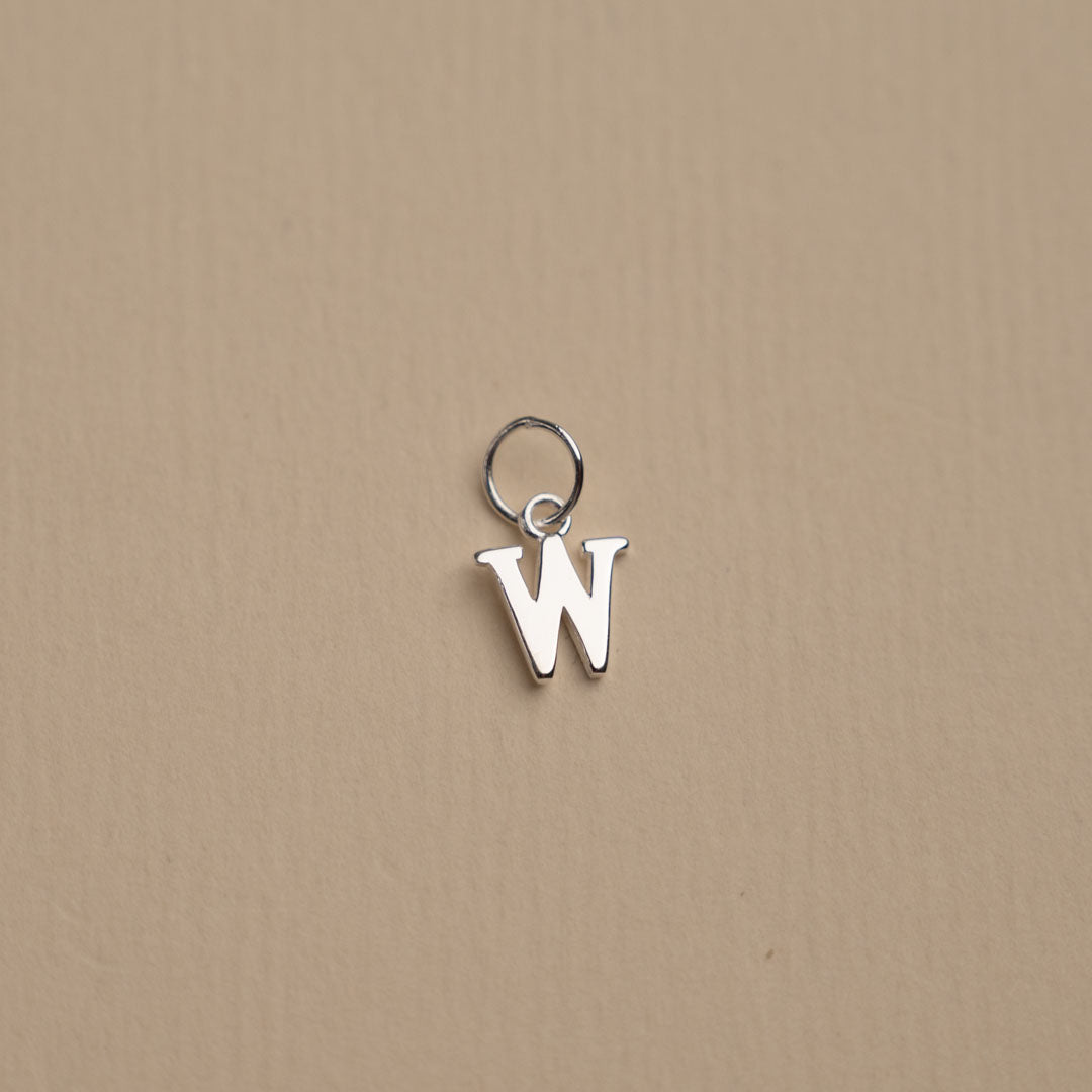 Elegant Nadia Silver Letter Pendant Necklace