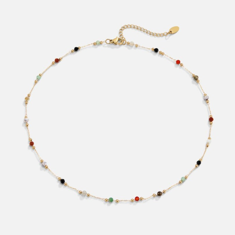 Lala Elegant Pearl & Stone Necklace